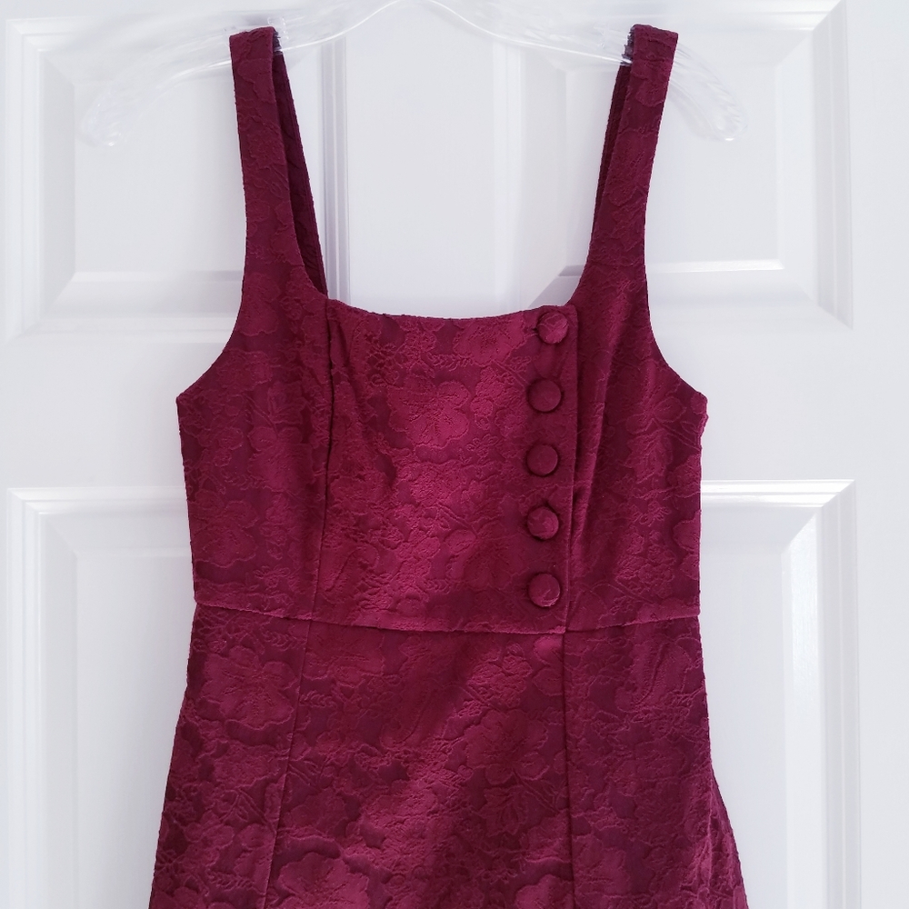NEW UO Hallie Embroidered Square-Neck Mini Dress - Picture 5 of 8